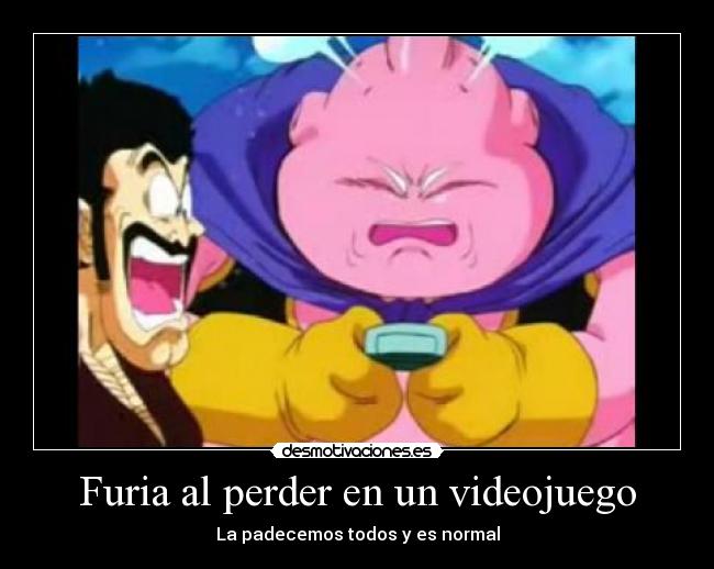 Furia al perder en un videojuego -