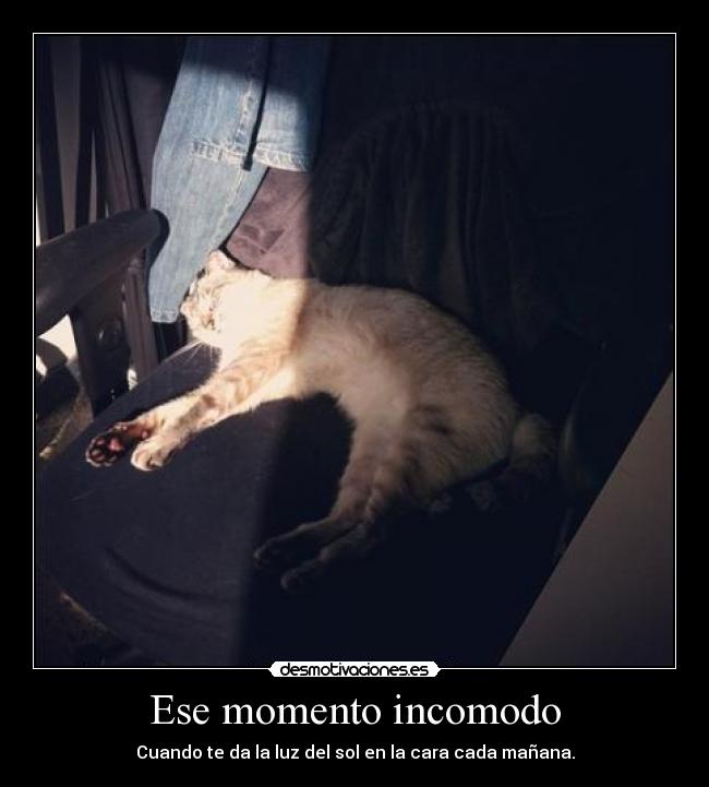 Ese momento incomodo -
