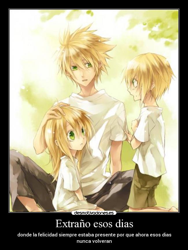 Extraño esos dias -