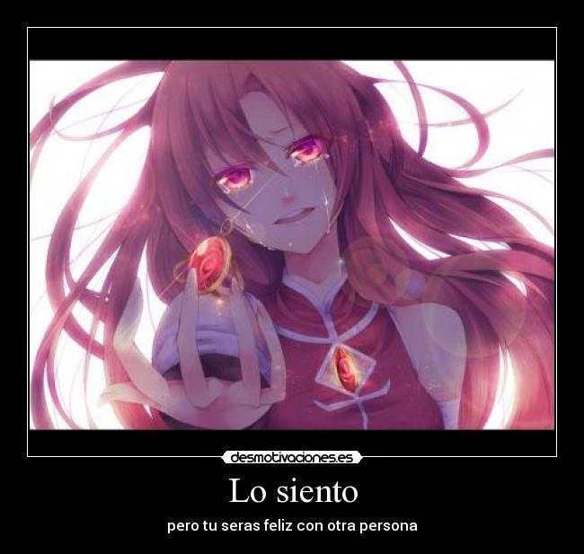 Lo siento -