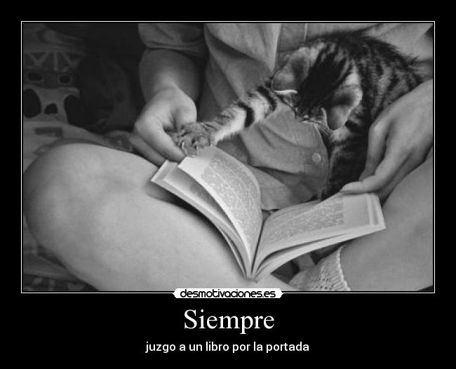 Siempre - juzgo a un libro por la portada