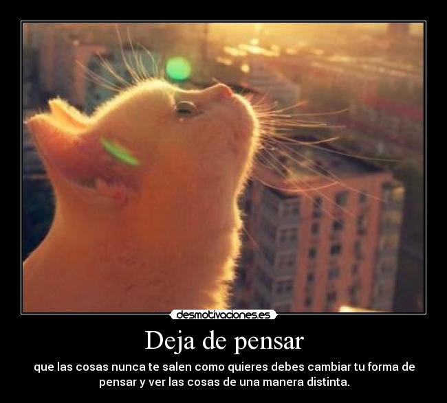 Deja de pensar - 