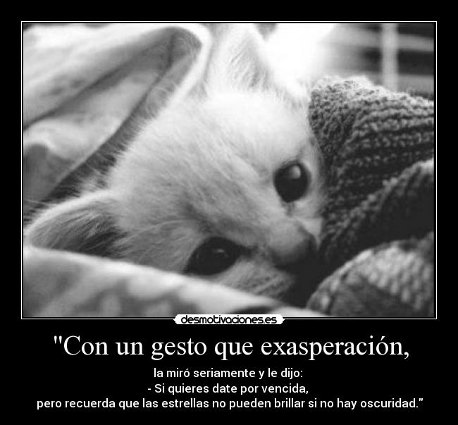 Con un gesto que exasperación, -