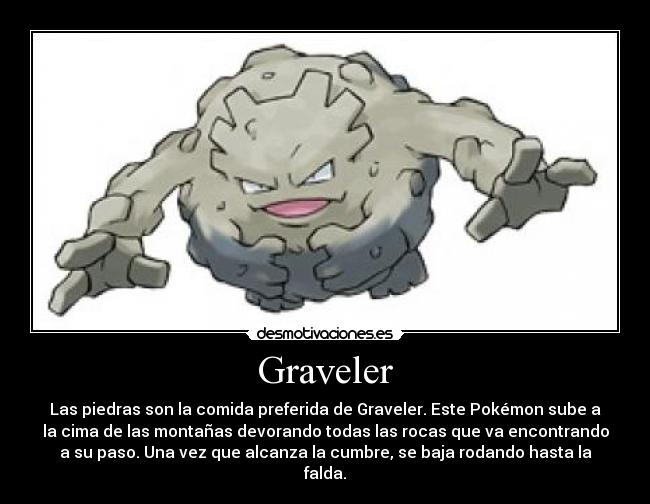 carteles pokemon numero 075 graveler desmotivaciones
