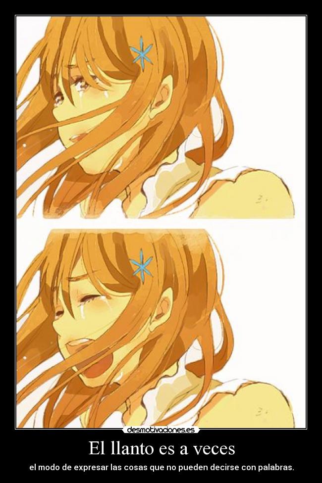 El llanto es a veces -