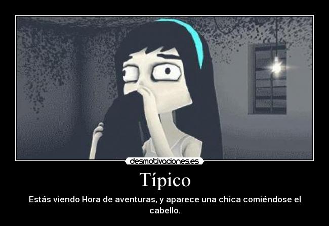 carteles anime adventure time hora aventuras ordenador chica rara pelo cabello glitch glitch 2013 desmotivaciones