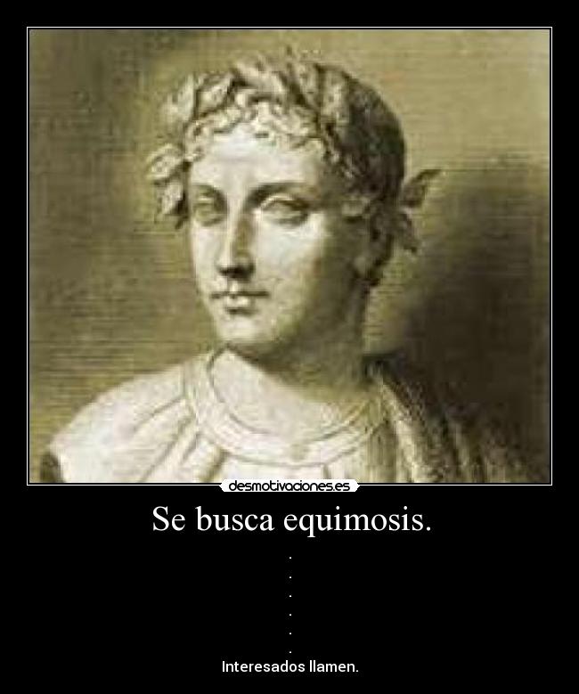 Se busca equimosis. - .
.
.
.
.
.
Interesados llamen.