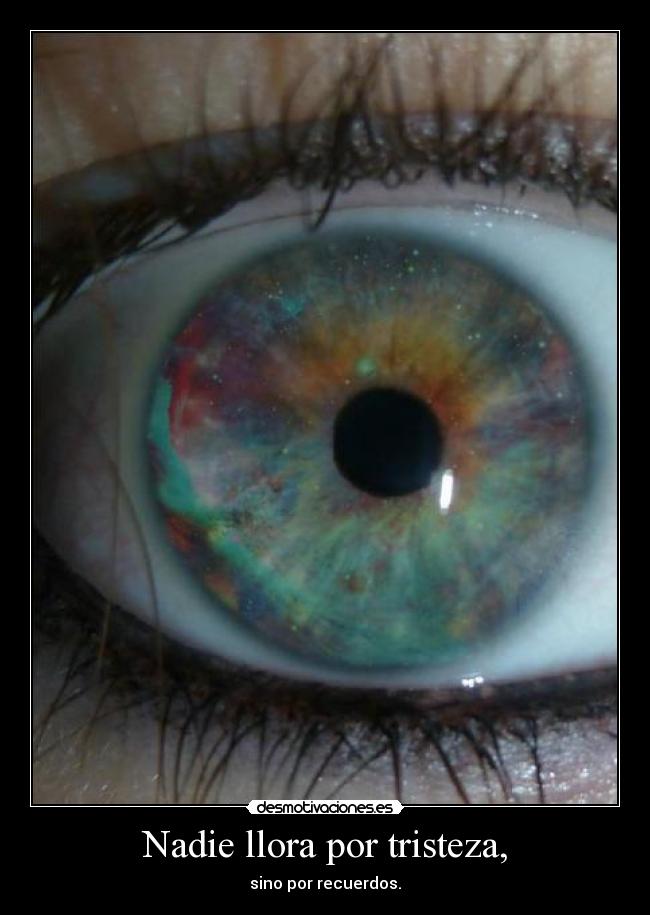 Nadie llora por tristeza, -