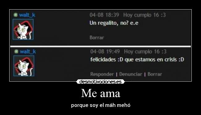 Me ama -