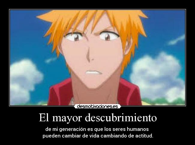 carteles ichigo bleach desmotivaciones