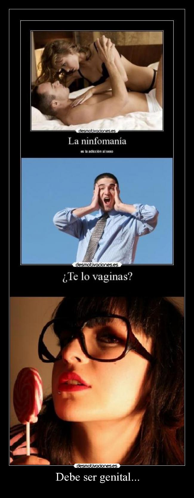 Debe ser genital... - 
