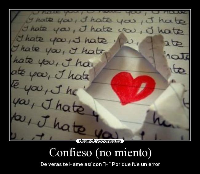 Confieso (no miento) -