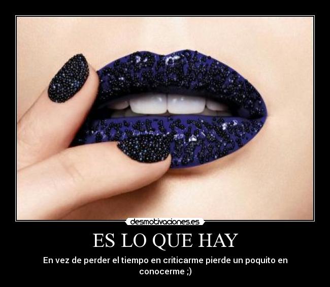 ES LO QUE HAY - 