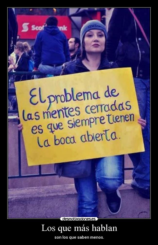 Los que más hablan -