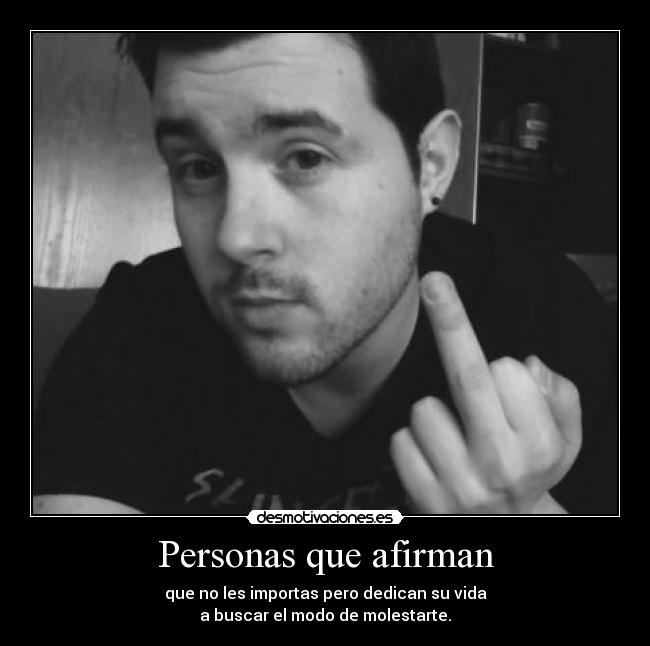 Personas que afirman -