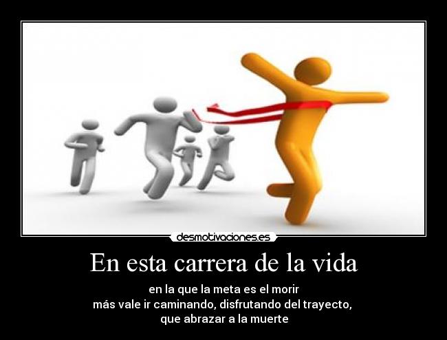 carteles vida vida muerte meta carrera desmotivaciones