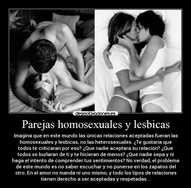 Parejas homosexuales y lesbicas -