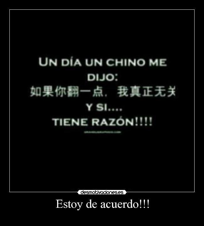 Estoy de acuerdo!!! - 