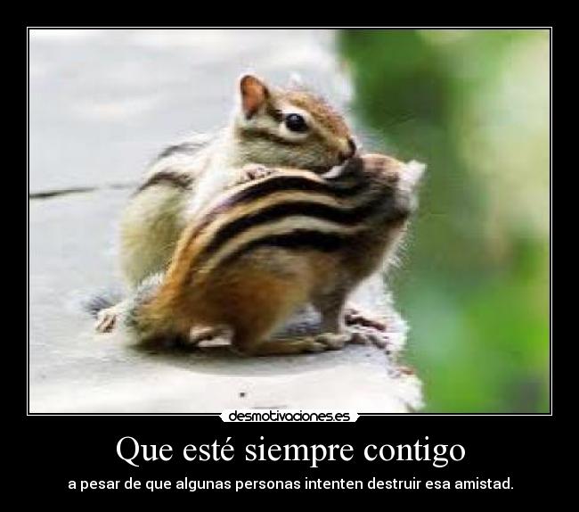 Que esté siempre contigo -