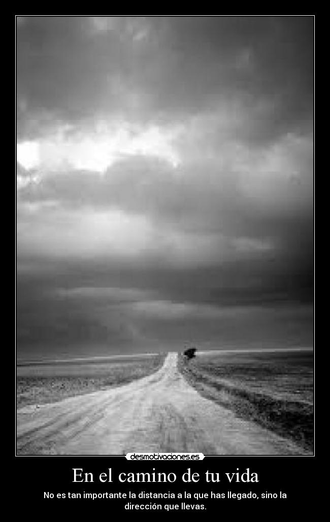 carteles vida camino vida importante distancia que llegado sino direccion que lleva desmotivaciones