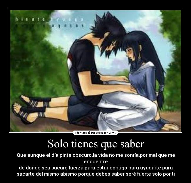 Solo tienes que saber - 