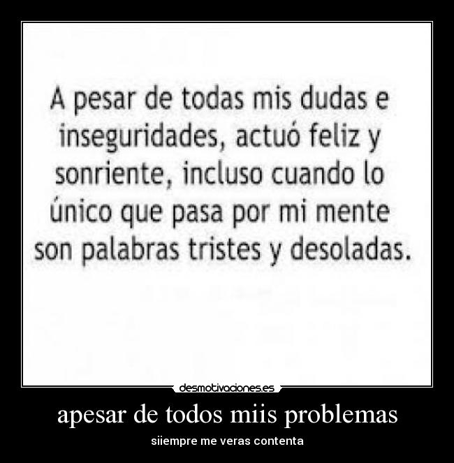 apesar de todos miis problemas - 