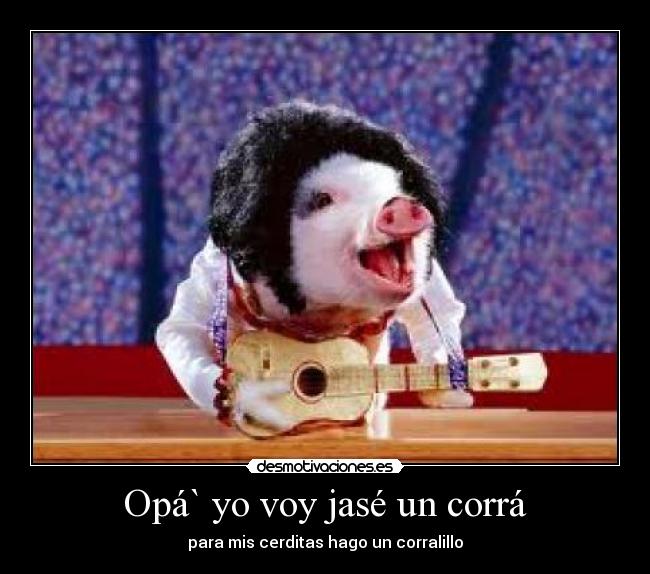 Opá` yo voy jasé un corrá - 