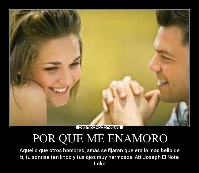 POR QUE ME ENAMORO -