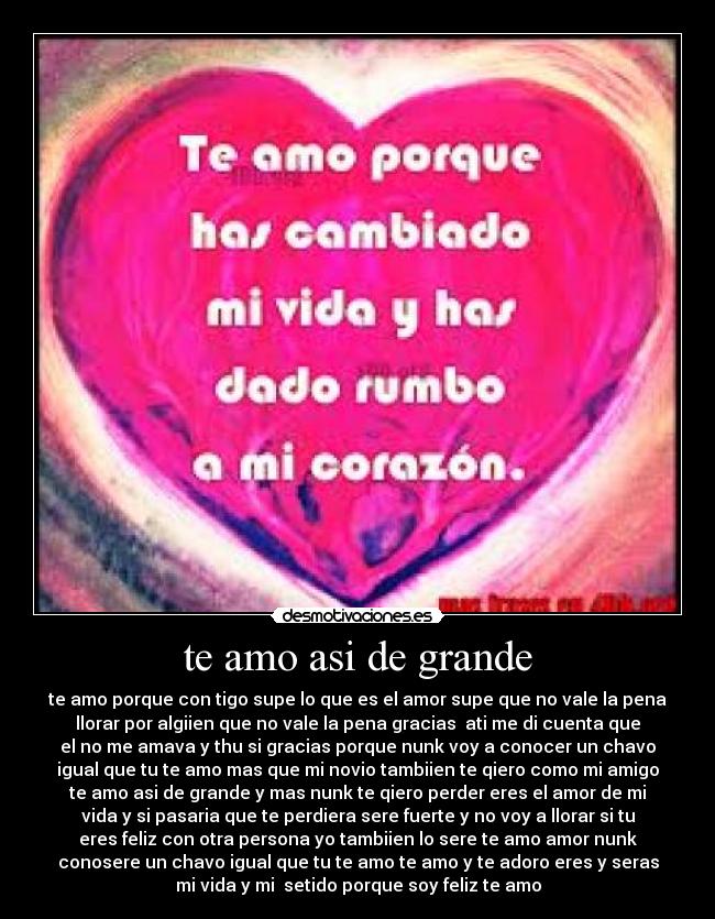 carteles amo asi grande desmotivaciones