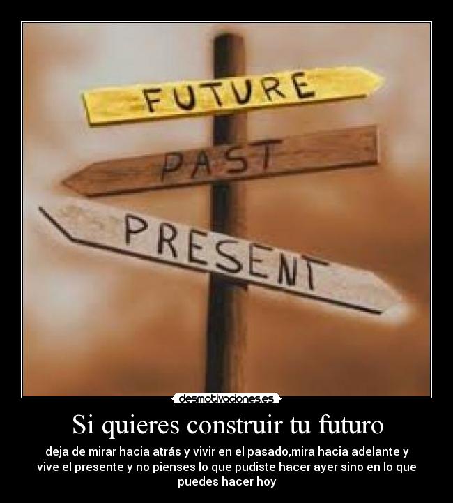 carteles pasado presente futuro desmotivaciones