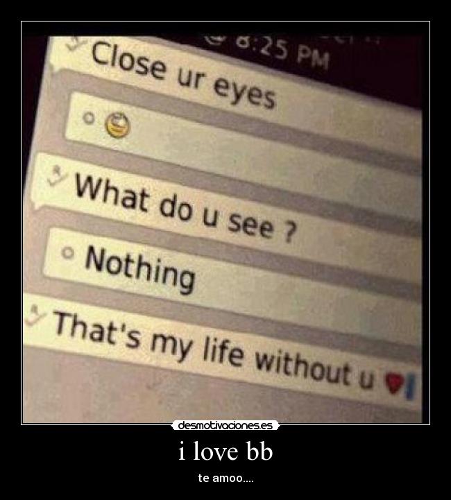 i love bb - te amoo....