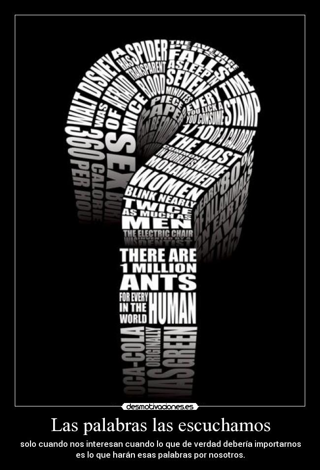 carteles signo interrogacion lleno palabras desmotivaciones