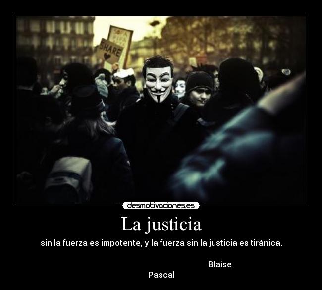 La justicia -