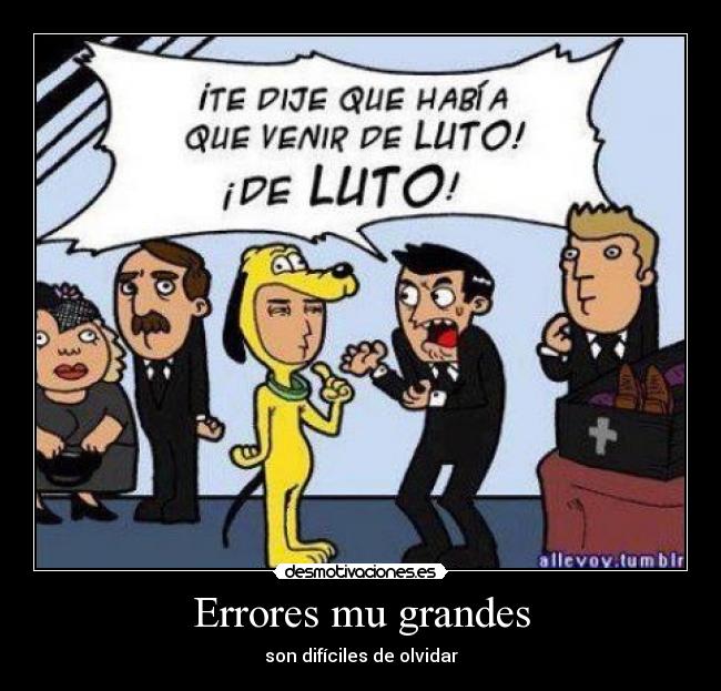 Errores mu grandes -