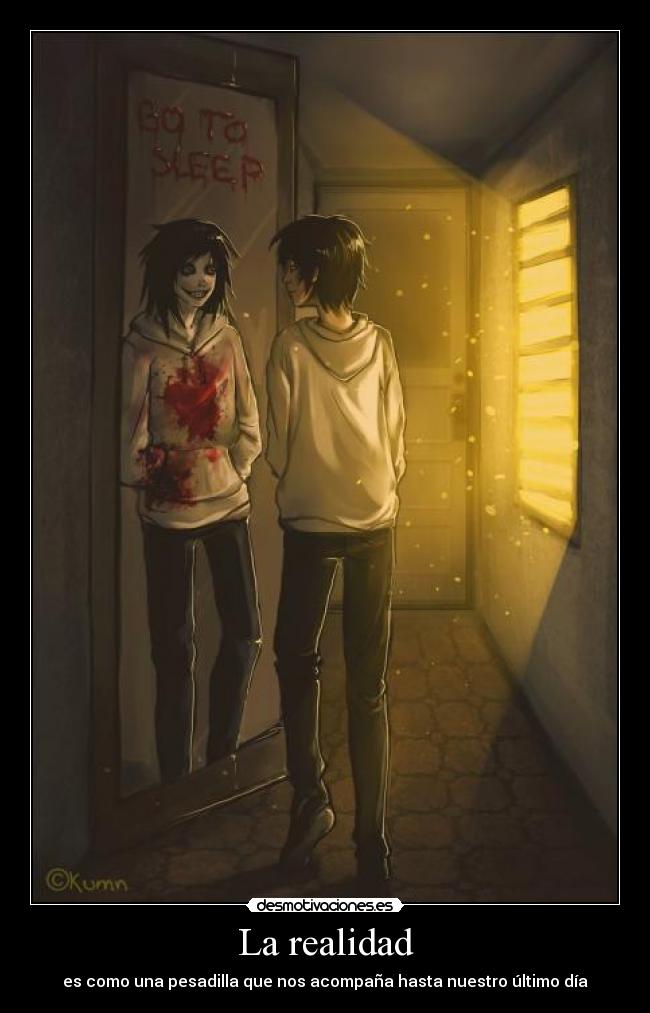 carteles jeff the killer humilde says cuadernodefrasespendientes desmotivaciones