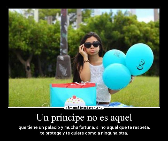 Un príncipe no es aquel -
