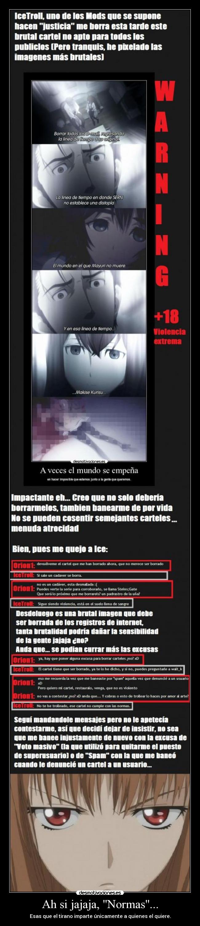 Ah si jajaja, Normas... -