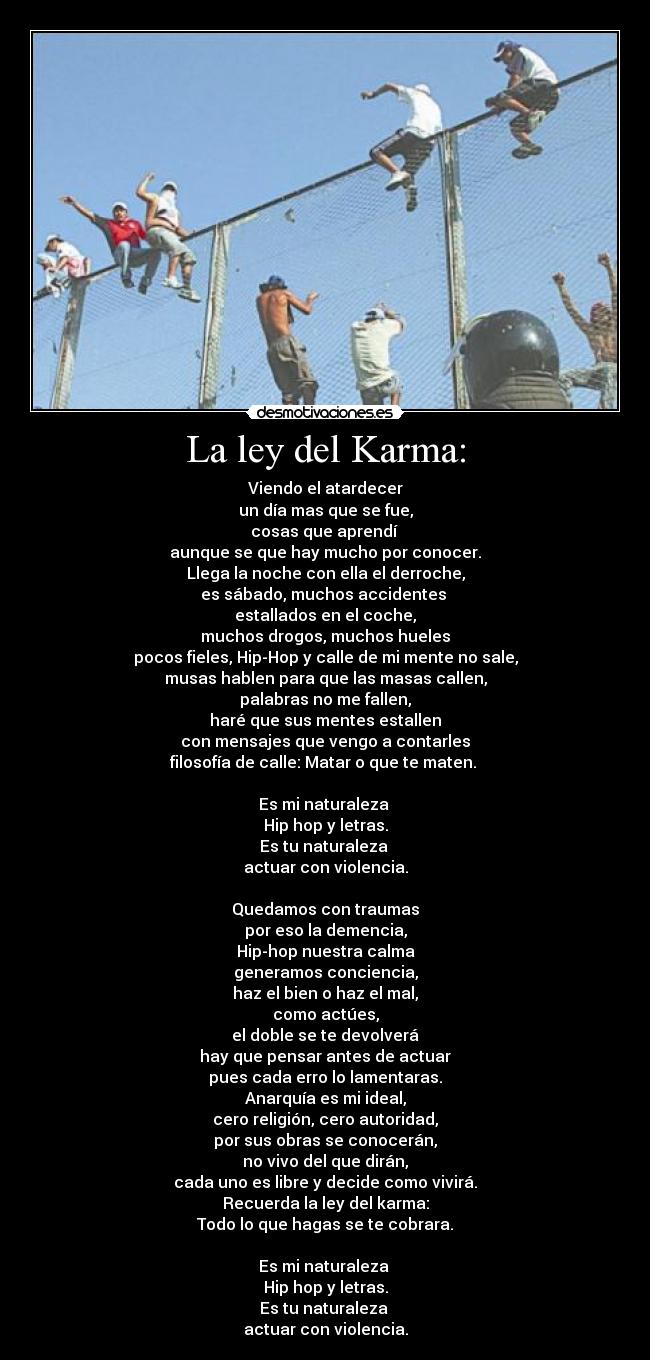 La ley del Karma: -