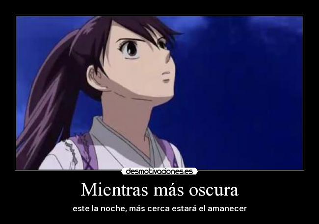 Mientras más oscura -