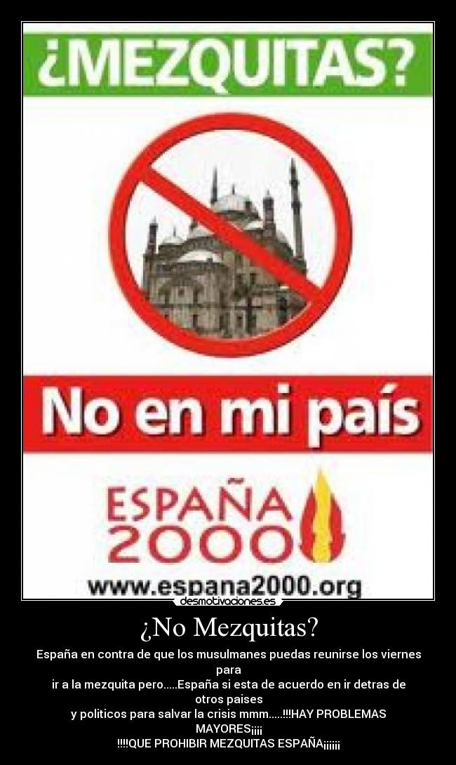 ¿No Mezquitas? -