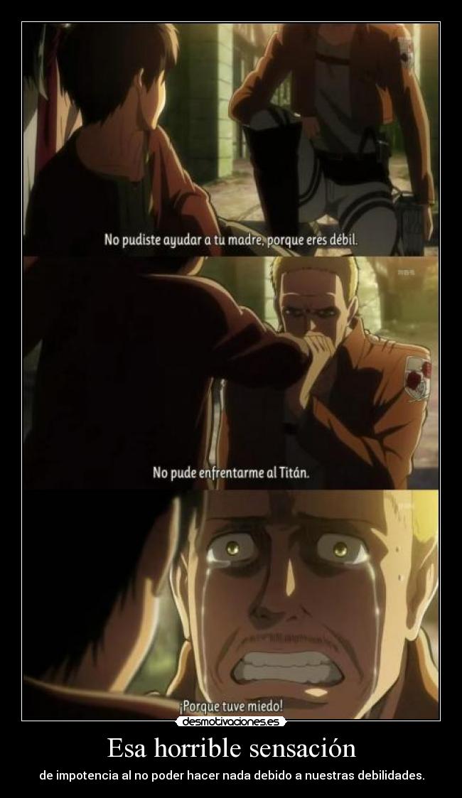 Esa horrible sensación -