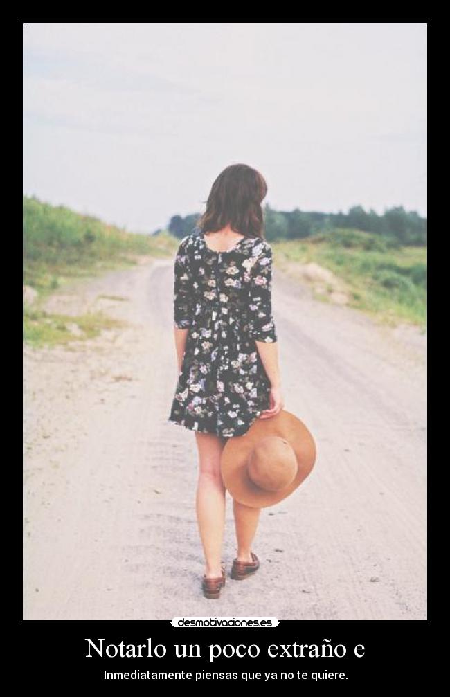 Notarlo un poco extraño e -