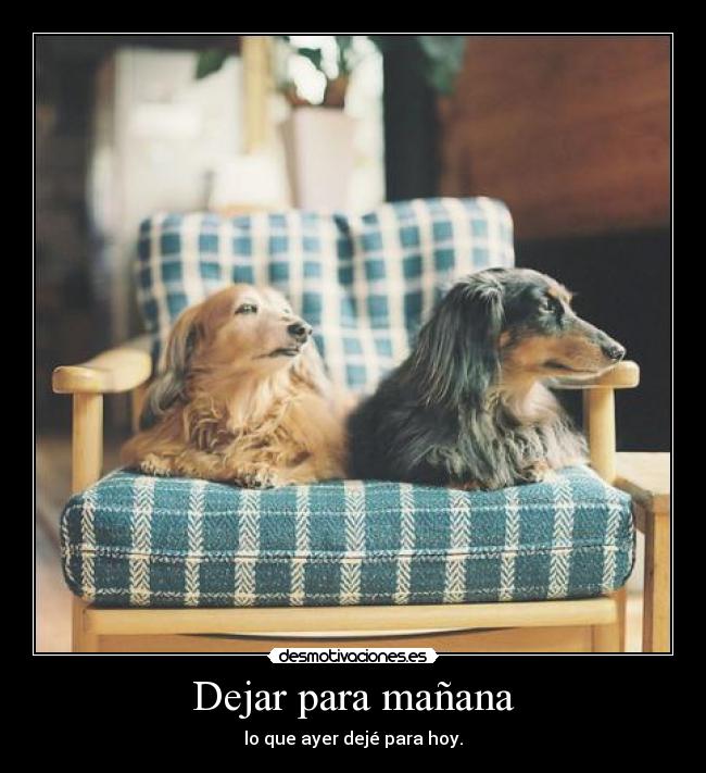 Dejar para mañana -