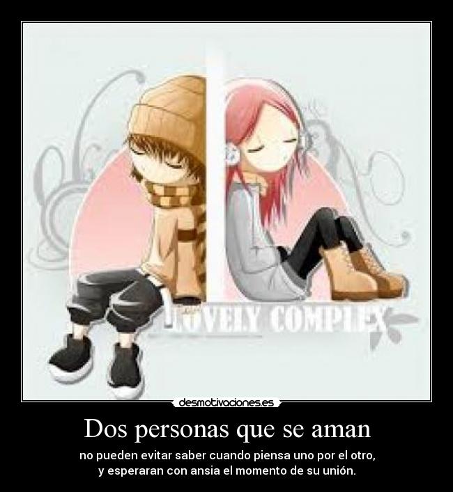 Dos personas que se aman -