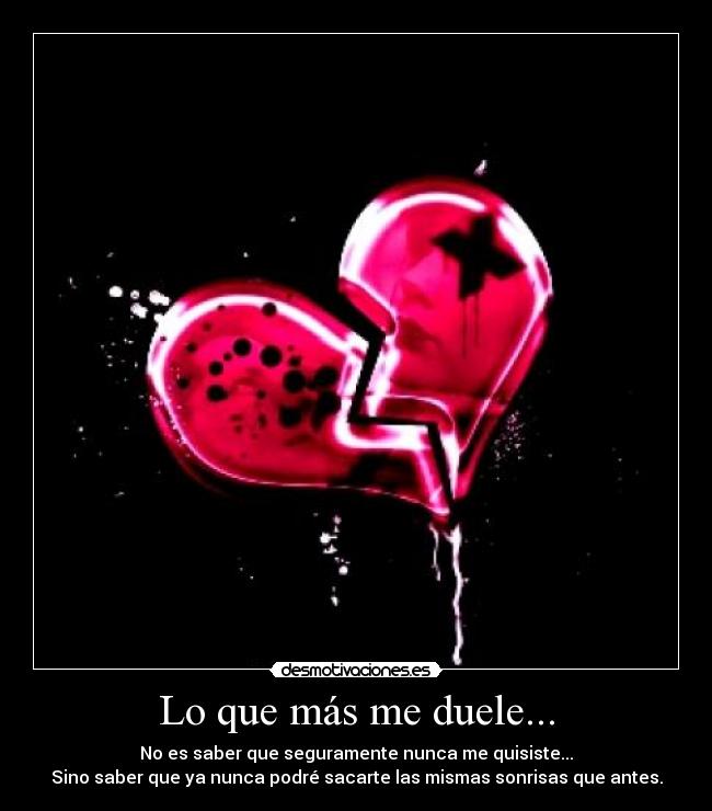 Lo que más me duele... - 