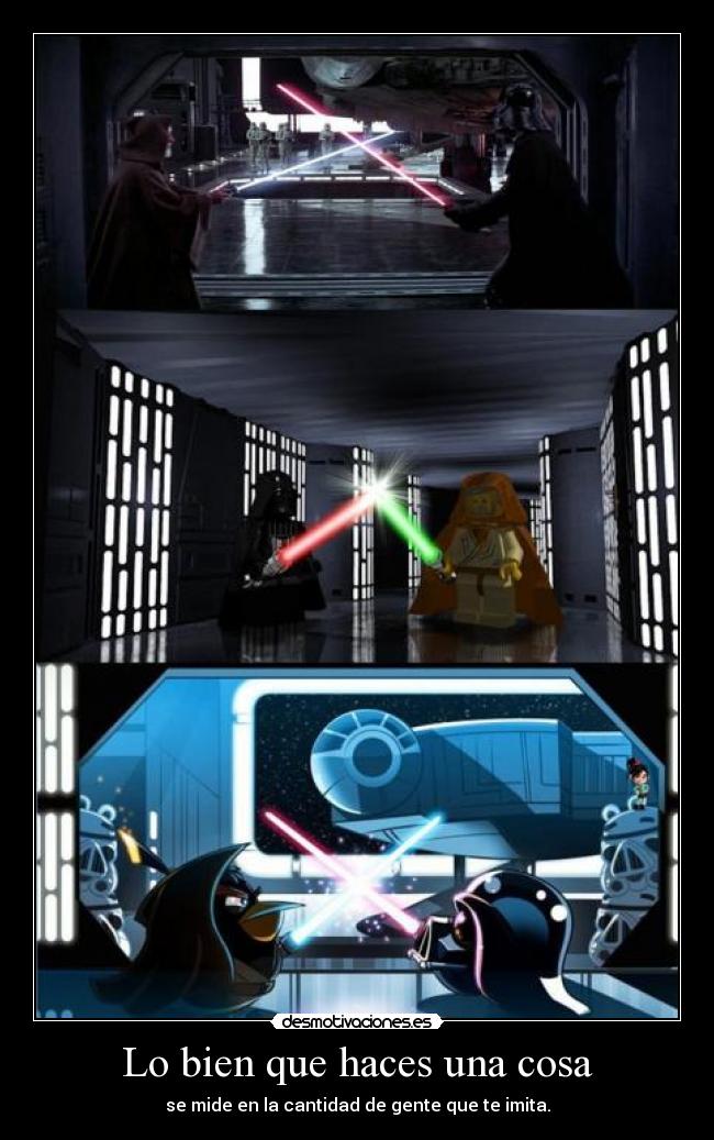 carteles obi wan kenobi contra darth vader javiatun angry birds desmotivaciones