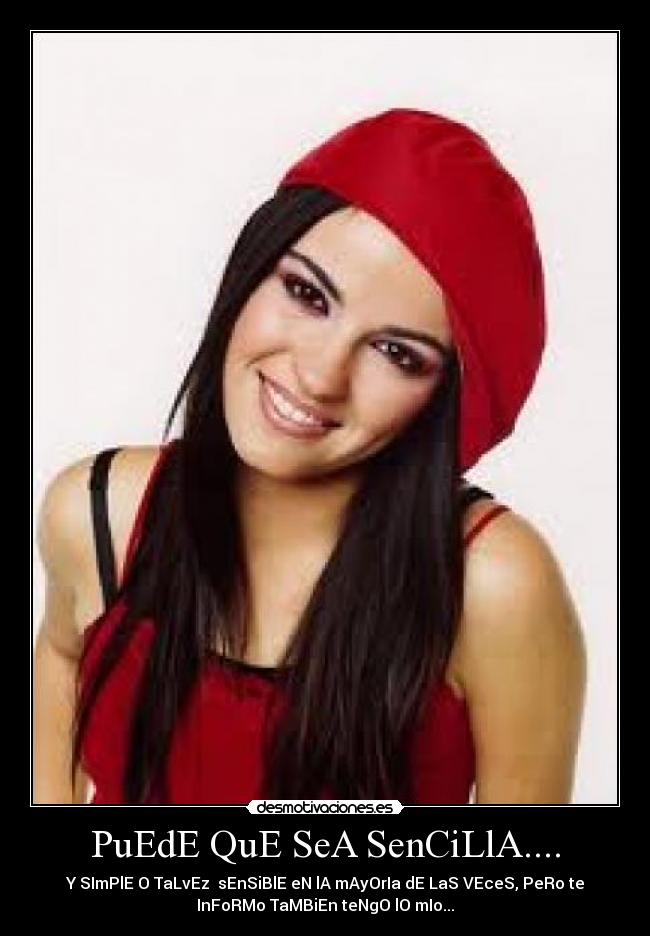 PuEdE QuE SeA SenCiLlA.... -