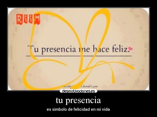 tu presencia -