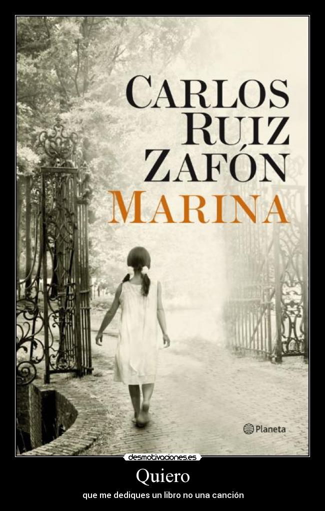 Quiero - que me dediques un libro no una canción