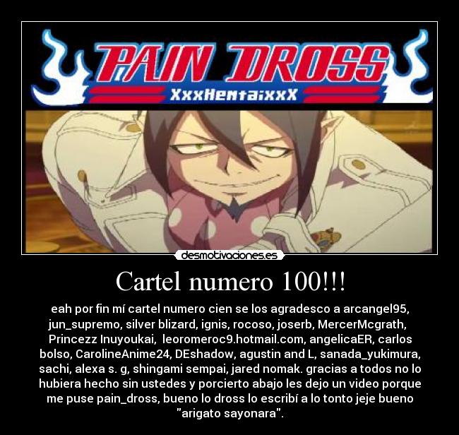 Cartel numero 100!!! -
